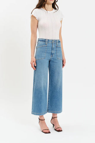 Daze | Valley Girl Wide Leg Ankle Jeans Fave
