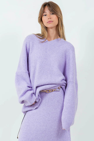 The Lavender Haze V-Neck Sweater