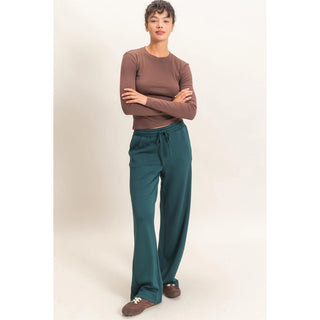 Simply Put Long Sleeve Top Dk. Brown