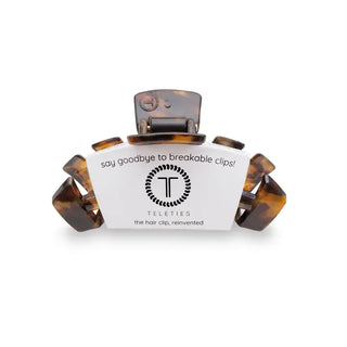 TELETIES | Classic Hair Clip | Small | Tortoise