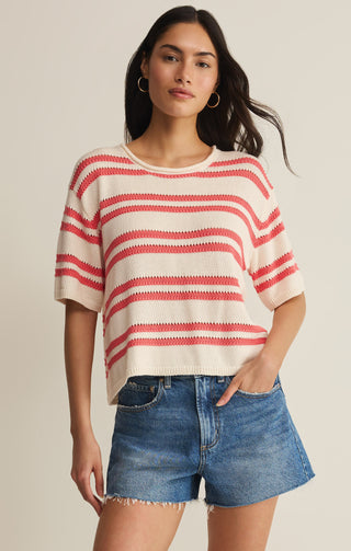 Z SUPPLY | Prado Stripe Sweater Tee Gelato