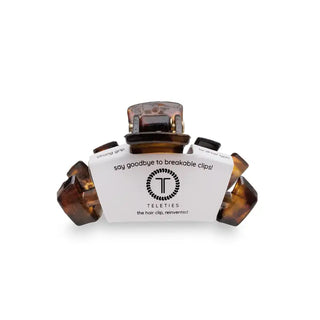 TELETIES | Classic Hair Clip | Tiny | Tortoise