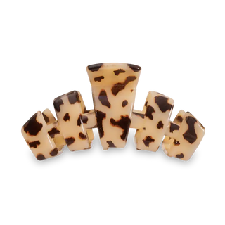 TELETIES classic small hair clip in blonde tortoise