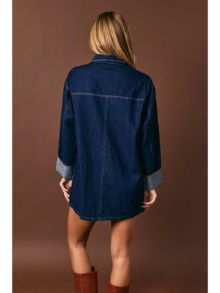 LE LIS | Remi Denim Dress Indigo
