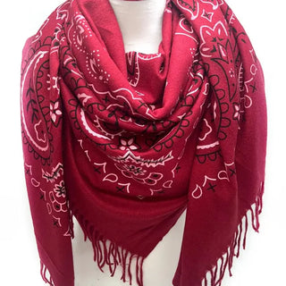 Dylan Bandana Blanket Scarf Pink