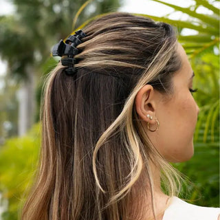 TELETIES| Classic Hair Clip | Small | Jet Black