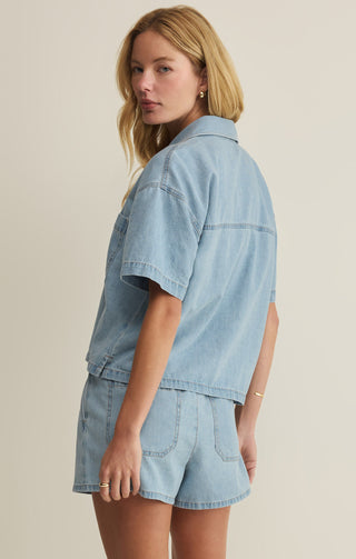 Z SUPPLY | Everyday Denim Button Up Coastal Water