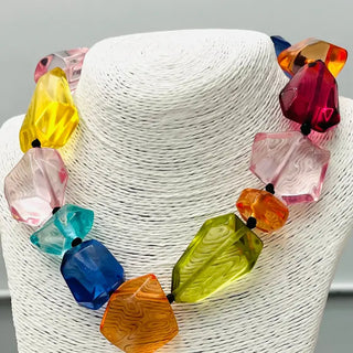 TWO FORTY TWO | Summer Clear Stone Necklace - Multi