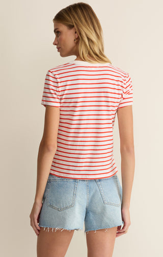 Z SUPPLY | Junie Striped Tee Lychee