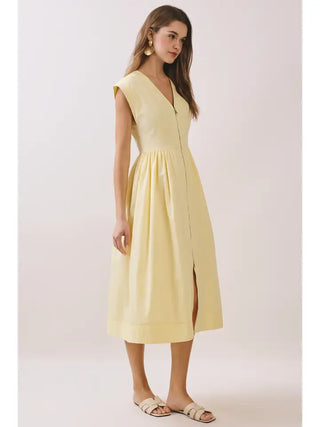Sunlit Midi Dress Butter