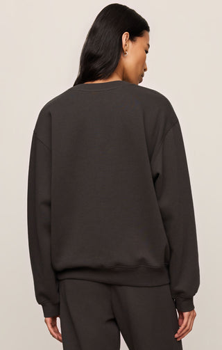 Z Supply Boyfriend Sweatshirt Ash Black