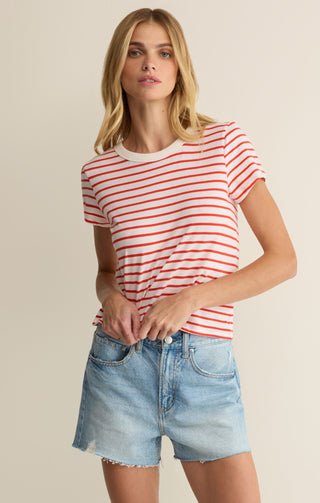 Z SUPPLY | Junie Striped Tee Lychee