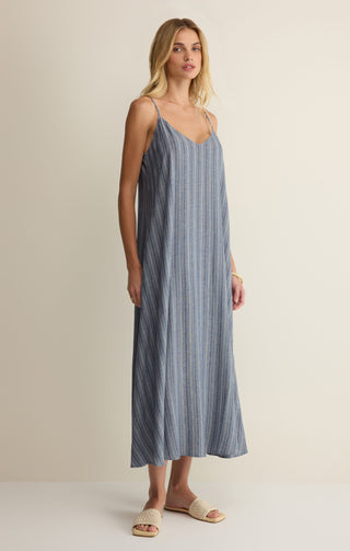 Z SUPPLY | Sandcomber Striped Midi Dress Indigo