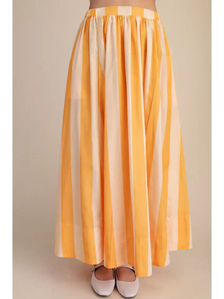Glam Honeysuckle yellow maxi skirt