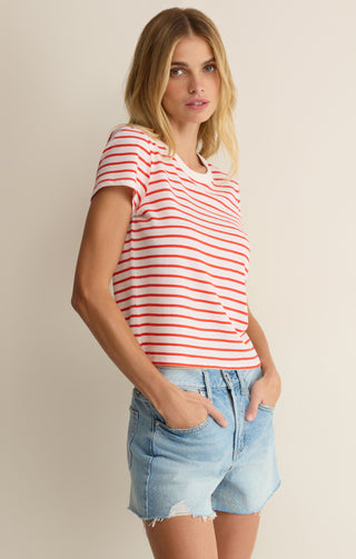 Z SUPPLY | Junie Striped Tee Lychee