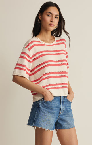 Z SUPPLY | Prado Stripe Sweater Tee Gelato