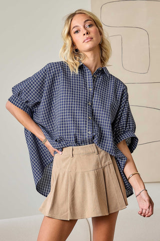 Alden Checkered Shirt Navy