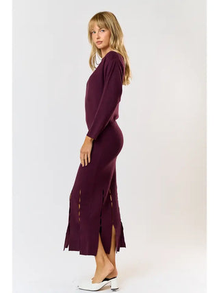 Cora Fringe Midi Dress