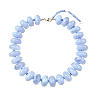 Gemelli | Bailey Chunky Beaded Necklace - Light Blue