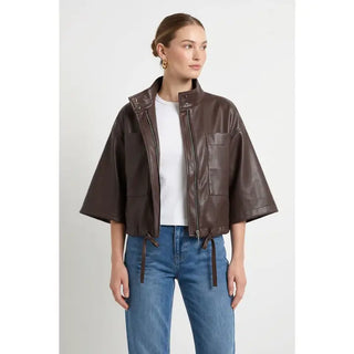 Remi Leather Jacket Chocolate