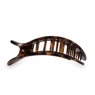 TELETIES | Round Flat Hair Clip | Large | Tortoise