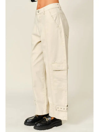 Arden Cargo Pants Cream