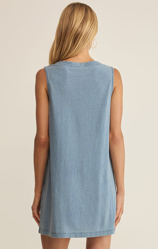 Z SUPPLY | Solace Mini Dress Ocean Air Indigo
