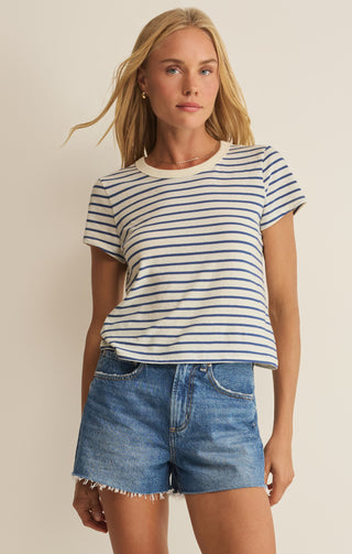 Z SUPPLY | Junie Striped Tee True Navy