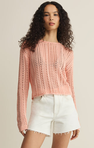 Z SUPPLY |  Upland Crochet Sweater Bellini