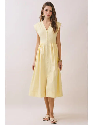 Sunlit Midi Dress Butter