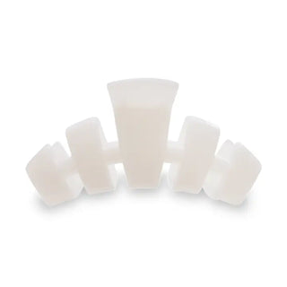 TELETIES Classic Hair Clip | Medium | Coconut White