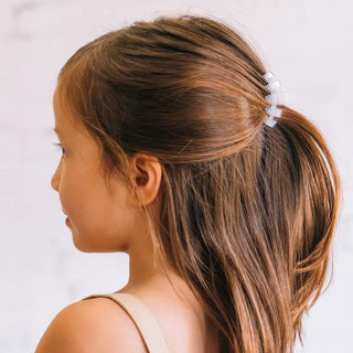 TELETIES | Classic Hair Clip | Tiny | Coconut White