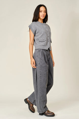 Sienna Sweater Vest Grey