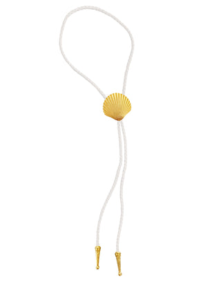 DAISY DEL SOL | Gold Seashell Bolo Tie