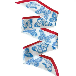 DALLIS Art | Mariposa Twilly Powder Blue & Red