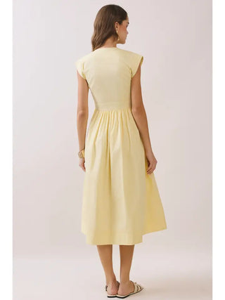 Sunlit Midi Dress Butter