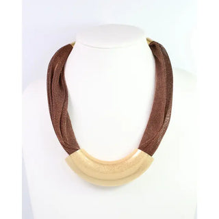 Townsend Mesh Necklace Bronze