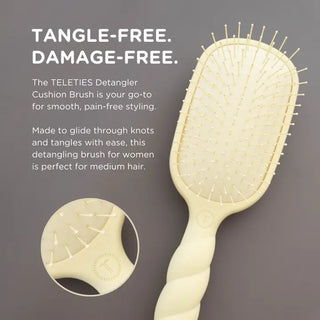TELETIES | Detangler Hair Brush For Medium Hair - Tan