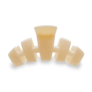 TELETIES classic small hair clip in almond beige