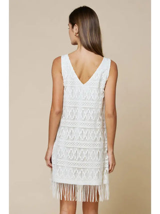 Lalavon | Lace V-Neck Mini Dress