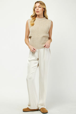 NEEDII Jolie Pleated Vest Taupe