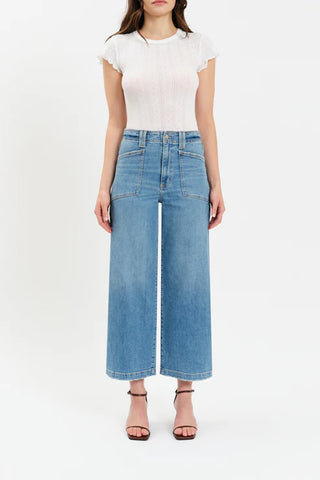 Daze | Valley Girl Wide Leg Ankle Jeans Fave