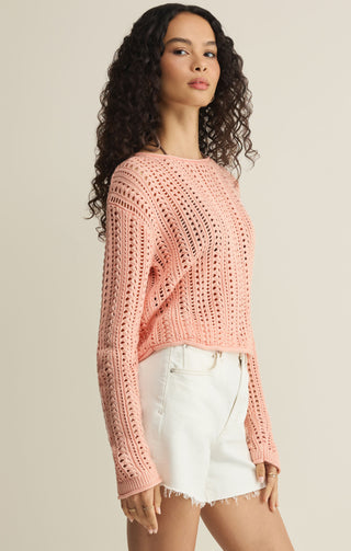 Z SUPPLY |  Upland Crochet Sweater Bellini
