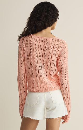 Z SUPPLY |  Upland Crochet Sweater Bellini