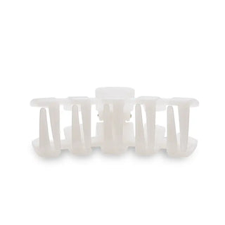 TELETIES Classic Hair Clip | Medium | Coconut White