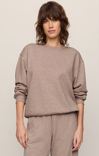 Z Supply Boyfriend Sweatshirt Heather Ash