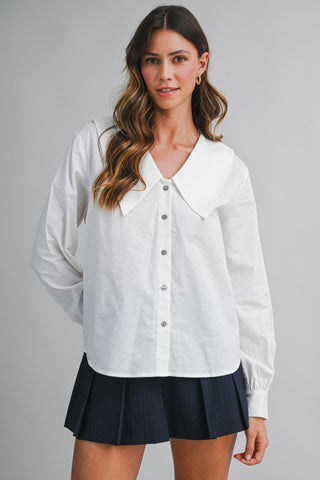 MABLE | Professional Pointed Collar Shirt