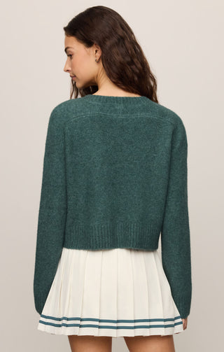 Z Supply Stand In Sweater Emerald Cove