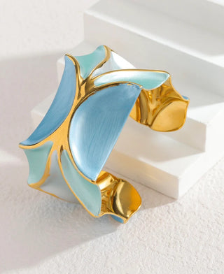 Gina Carmen | Nicole Statement Cuff - Blue