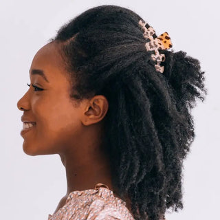 TELETIES | Classic Hair Clip | Medium | Blonde Tortoise